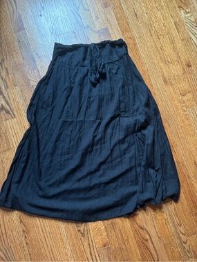 Fat Face Black Maxi Skirt